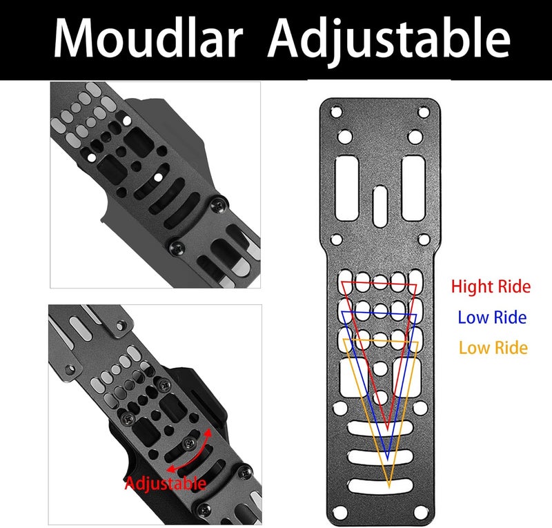 SIVIGEAR Drop Leg Strap Holster for QLS, Aluminum Alloy Modular Holster Adapter with Thigh Strap, Tactical Police Gear for Airsoft and Outdoor Enthusiasts - Image 3